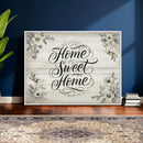 Home Sweet Home Wall Art Canvas Print, Floral Farmhouse by MyGreatCanvas | Canvas Wall Art Prints | Photo Prints & Wall Decor