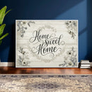 Home Sweet Home Wall Art Canvas Print, Floral Farmhouse by MyGreatCanvas | Canvas Wall Art Prints | Photo Prints & Wall Decor