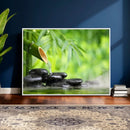 Bamboo Water Flow Black Stone Canvas | Zen Spa Nature by MyGreatCanvas | Canvas Wall Art Prints | Photo Prints & Wall Decor