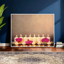 Spa Candles Orchid Canvas Print | Zen Wellness Relaxation by MyGreatCanvas | Canvas Wall Art Prints | Photo Prints & Wall Decor