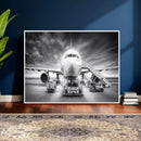 Airplane Wall Art Canvas Print, Black and White Jet Aircraft by MyGreatCanvas | Canvas Wall Art Prints | Photo Prints & Wall Decor
