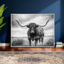Texas Longhorn Canvas Wall Art Western Bull Desert Moody by MyGreatCanvas | Canvas Wall Art Prints | Photo Prints & Wall Decor