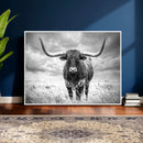 Texas Longhorn Canvas Wall Art Western Bull Desert Moody by MyGreatCanvas | Canvas Wall Art Prints | Photo Prints & Wall Decor