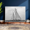 Vintage Sailboat Wall Art Canvas Print, Black and White by MyGreatCanvas | Canvas Wall Art Prints | Photo Prints & Wall Decor