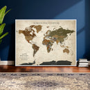 Custom Push Pin World Map Wall Art Canvas Print – by MyGreatCanvas | Canvas Wall Art Prints | Photo Prints & Wall Decor