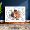 Wedding Guest Book Alternative Wall Art Canvas Print, Personalized Wedding Signature Poster, Custom Couple Photo Guestbook Canvas, Bridal Shower Reception Decor by MyGreatCanvas | Canvas Wall Art Prints | Photo Prints & Wall Decor