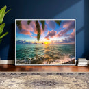 Hawaii Beach Sunset Canvas Wall Art Print, Tropical Ocean Landscape Artwork, Palm Tree Coastal Decor for Living Room Bedroom by MyGreatCanvas | Canvas Wall Art Prints | Photo Prints & Wall Decor