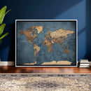 World Map Canvas Wall Art Canvas Print by MyGreatCanvas | Canvas Wall Art Prints | Photo Prints & Wall Decor