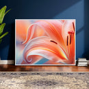 Peach Lily Canvas Wall Art, Coral Pink Flower Macro Photo Print, Botanical Bedroom Decor, Soft Floral Photography, Living Room Wall Art by MyGreatCanvas | Canvas Wall Art Prints | Photo Prints & Wall Decor
