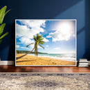 Tropical Beach Canvas Wall Art, Palm Tree Ocean Photo Print, Coastal Living Room Decor, Turquoise Sea Beach House Art, Summer Wall Art by MyGreatCanvas | Canvas Wall Art Prints | Photo Prints & Wall Decor