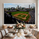 Chicago Cubs Baseball Team Print - Wrigley Field Stadium
