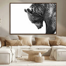 Black and White Grizzly 399 Bear Canvas Print Wall Art | by MyGreatCanvas | Canvas Wall Art Prints | Photo Prints & Wall Decor