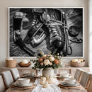 Old Pair of Mens Skates Wall Art Canvas, Men Skates Wall Art