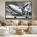 Vintage Airplane on Runway Canvas Print by MyGreatCanvas | Canvas Wall Art Prints | Photo Prints & Wall Decor