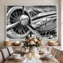 Vintage Antique Airplane Wall Art Canvas Print