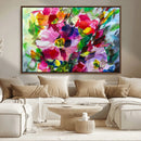 Oil Flower Abstract Canvas Print by MyGreatCanvas | Canvas Wall Art Prints | Photo Prints & Wall Decor