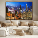Los Angeles Night Wall Art Canvas Print