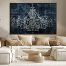 Dark Chandelier Wall Art Canvas Print by MyGreatCanvas | Canvas Wall Art Prints | Photo Prints & Wall Decor