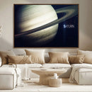 Framed Saturn Wall Art Canvas Print