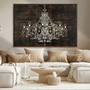 Rustic Chandelier Canvas Print by MyGreatCanvas | Canvas Wall Art Prints | Photo Prints & Wall Decor