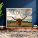 Texas Longhorn Canvas Wall Art – Majestic Triptych Animal by MyGreatCanvas | Canvas Wall Art Prints | Photo Prints & Wall Decor