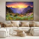Mountain and Spring Wall Art Canvas Print by MyGreatCanvas | Canvas Wall Art Prints | Photo Prints & Wall Decor