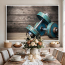 Dambell and Sport Wall Art Canvas Print