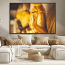 Gold Buddha Statue Hands Wall Art Canvas Print by MyGreatCanvas | Canvas Wall Art Prints | Photo Prints & Wall Decor