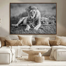 King Forest Lion Wall Art Canvas Print – Framed Majestic by MyGreatCanvas | Canvas Wall Art Prints | Photo Prints & Wall Decor