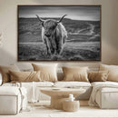 Fluffy Cattle Wall Art Print, Highland Cow Canvas, Framed by MyGreatCanvas | Canvas Wall Art Prints | Photo Prints & Wall Decor