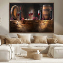 Wine and Barrels Wall Art Canvas Print by MyGreatCanvas | Canvas Wall Art Prints | Photo Prints & Wall Decor