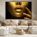 Gold and Women Wall Art Canvas Print by MyGreatCanvas | Canvas Wall Art Prints | Photo Prints & Wall Decor
