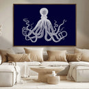 Blue Octopus Wall Art Canvas Print by MyGreatCanvas | Canvas Wall Art Prints | Photo Prints & Wall Decor