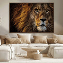 Mighty Lion Wall Art Canvas Print – Majestic Animal Portrait by MyGreatCanvas | Canvas Wall Art Prints | Photo Prints & Wall Decor