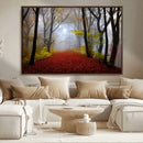Foggy Forest Wall Art Landscape Canvas Print