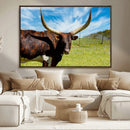 Longhorn and Cow Wall Art, Country Cow Wall Decor Canvas by MyGreatCanvas | Canvas Wall Art Prints | Photo Prints & Wall Decor
