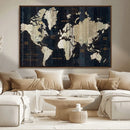 World Map Canvas Print – Detailed Map of the World Wall Art by MyGreatCanvas | Canvas Wall Art Prints | Photo Prints & Wall Decor