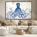 Octopus Canvas Wall Art | Coastal Marine Life Artwork for by MyGreatCanvas | Canvas Wall Art Prints | Photo Prints & Wall Decor