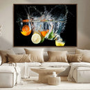 Kitchen Wall Art, Kitchen Fruits Art Canvas Print
