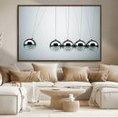 Newton's Cradle Wall Art Canvas Print, Framed Newton Cradle