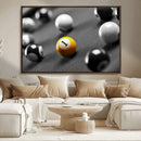 Wall Art Pool Table and Balls Canvas Print by MyGreatCanvas | Canvas Wall Art Prints | Photo Prints & Wall Decor