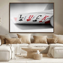 Framed Luck Poker Cards Canvas – Modern Triptych Wall Art,