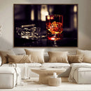Whiskey and Cigar Canvas – Luxurious Wall Art for Home or