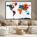 World Map Canvas Print – Detailed Map of the World Wall Art by MyGreatCanvas | Canvas Wall Art Prints | Photo Prints & Wall Decor