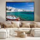 Santorini Wall Art Canvas Print