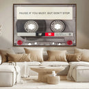 Music Cassette Iconic Wall Art Canvas Print by MyGreatCanvas | Canvas Wall Art Prints | Photo Prints & Wall Decor