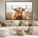 Scottish Serene Highland Cow Canvas Wall Art – Serene