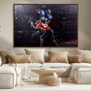 American Football Wall Art Canvas Print, Stadium Sport Wall