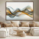 Abstract Wave Canvas Wall Art – Fluid Contemporary Elegance
