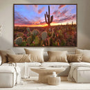 Arizona Desert Sunset Wall Art Canvas Print by MyGreatCanvas | Canvas Wall Art Prints | Photo Prints & Wall Decor